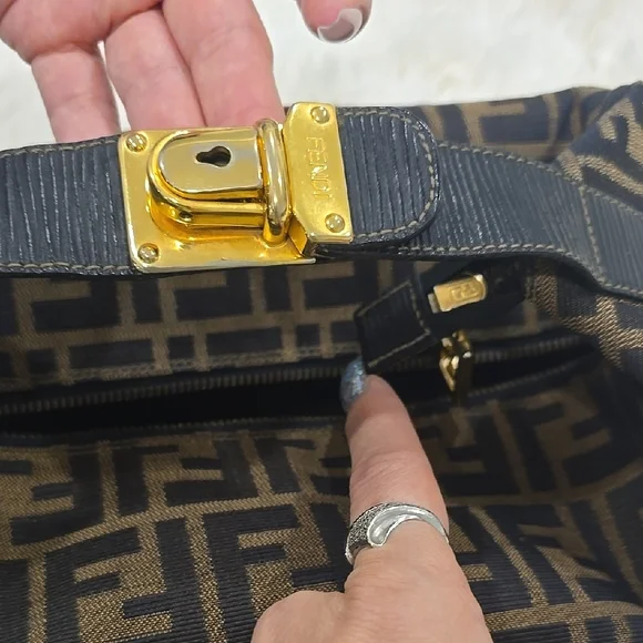 Fendi Vintage Vanity Zucca Print  Monogram Bag - Picture 10 of 12